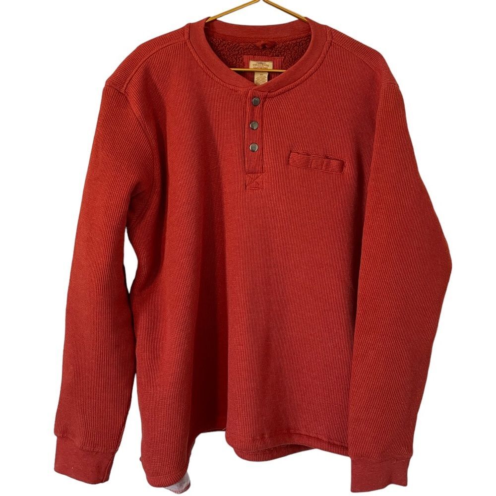 Telluride Clothing Company Sherpa Lined‎ Quarter Button Up Pullover Sweater, XXL